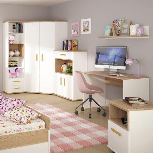 4KIDS Corner wardrobe with orange handles